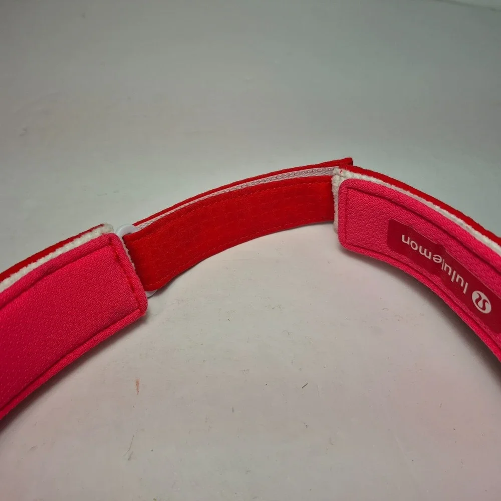 Lululemon All-Sport Visor Removable Sweatband Lulu Red One Size Adjustable